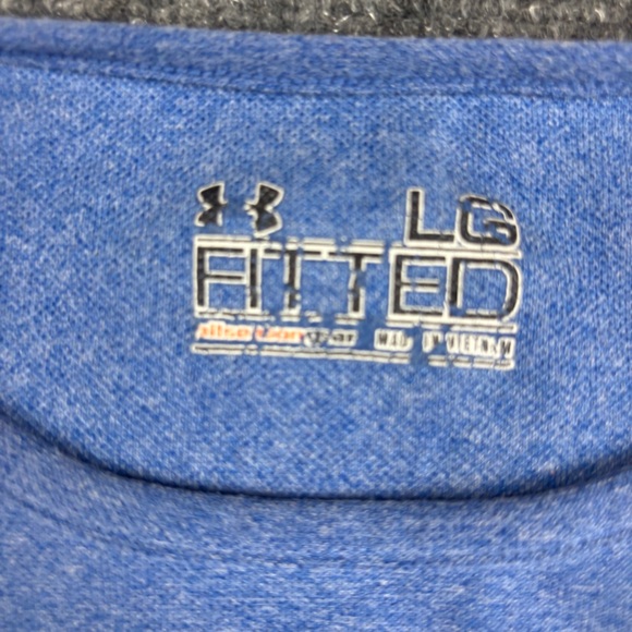 UNDER ARMOUR Women’s Blue long Sleeve Fitted AllweatherGear athletic shirt Large - Picture 3 of 8